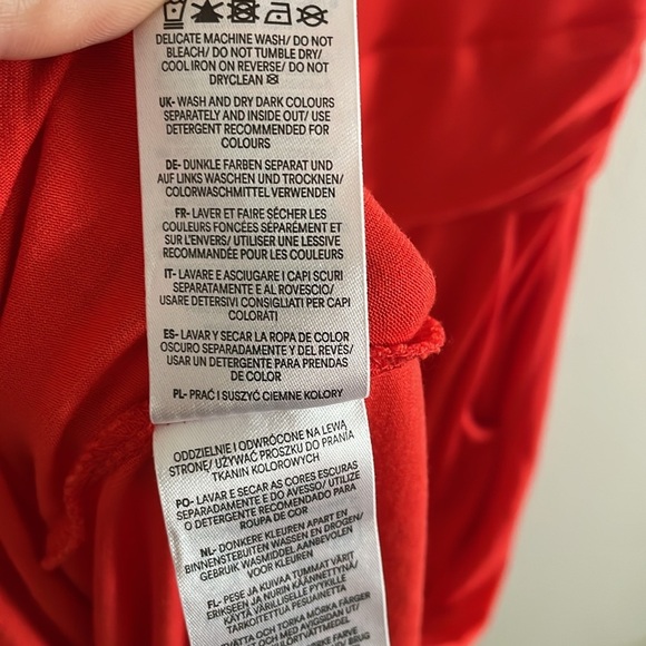 Boden Amelie Jersey Midi Dress Women’s Size 6 Regular Short Sleeve Orange Red - Picture 10 of 10